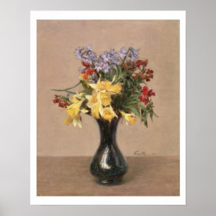 Frühlings-Blumen, 1869 (Öl auf Leinwand) Poster