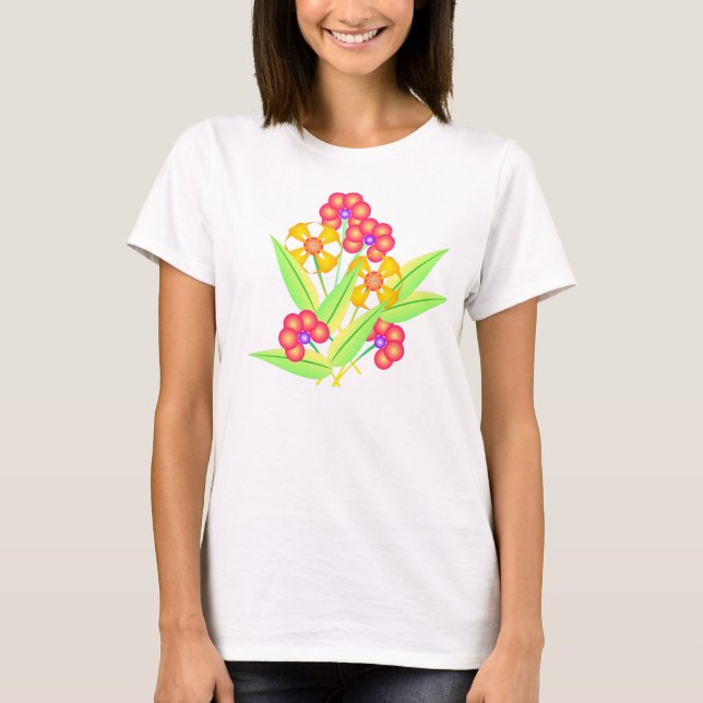 Frühlings-Blumen 2 T-Shirt (Vorderseite)