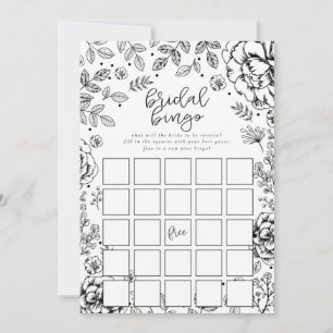 Frühlings-Blumen-Braut-Überraschungsparty-Bingo-Sp