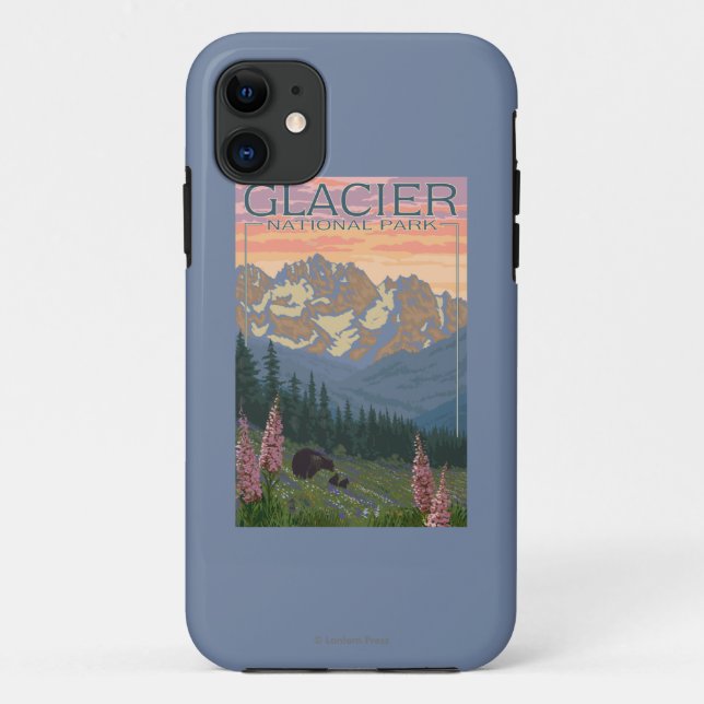 Frühlings-Blumen - Gletscher-Nationalpark, M.Ü. Case-Mate iPhone Hülle (Rückseite)