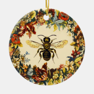 FRÜHLINGS-BLUMEN-HONIG-BIENEN-/IMKER-IMKEREI KERAMIK ORNAMENT