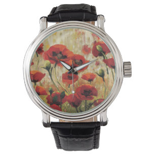 Frühlings-Blumen in einem Garten Armbanduhr