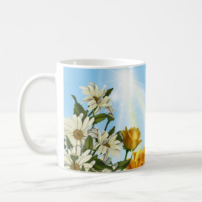 Frühlings-Blumen Kaffeetasse (Links)