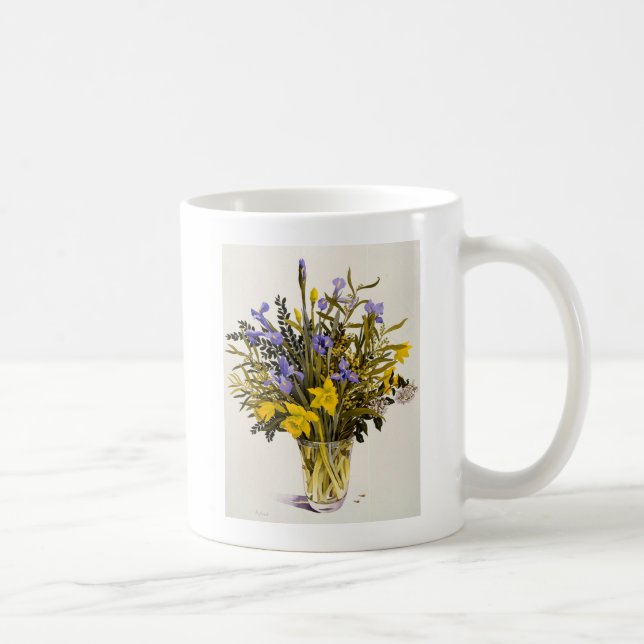 Frühlings-Blumen Kaffeetasse (Rechts)