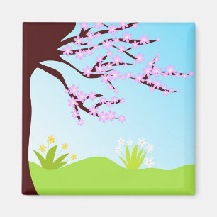 Frühlings-Blumen - Magnet