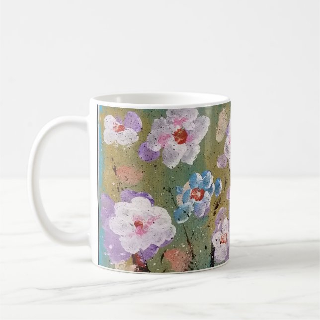 Frühlings-Blumenkaffee-Tasse Kaffeetasse (Links)