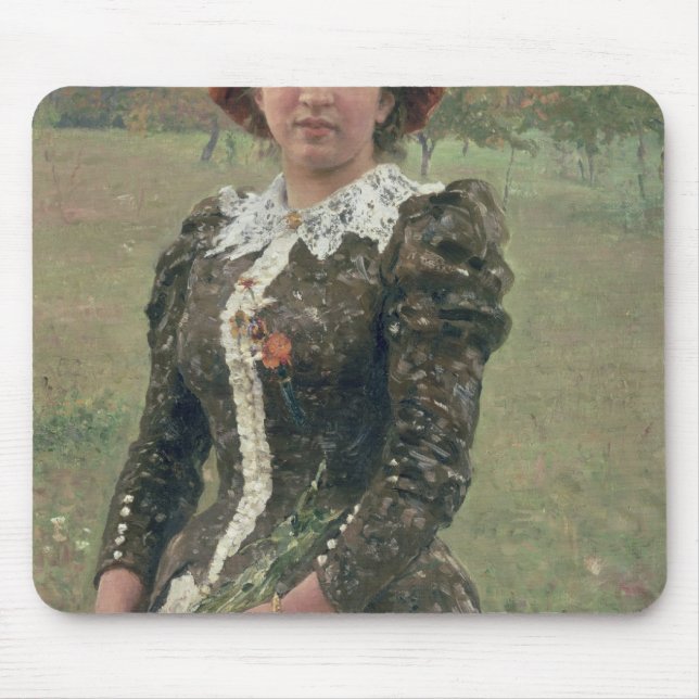 Frühlings-Blumenstrauß Mousepad (Vorne)