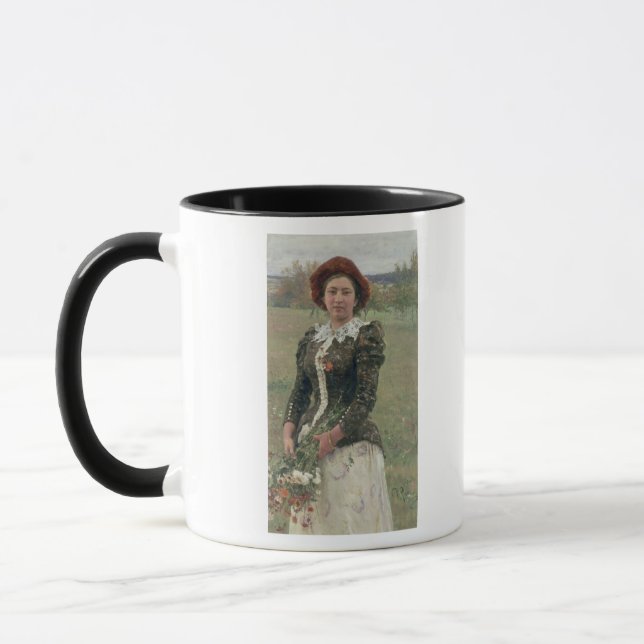 Frühlings-Blumenstrauß Tasse (Links)