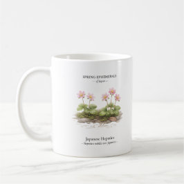 Frühlings-Ephemeriden Japans – Japanische Leberblu Kaffeetasse
