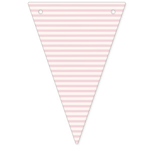 Frühlings-Erbe-Streifen Soft Blush ll Wimpelkette