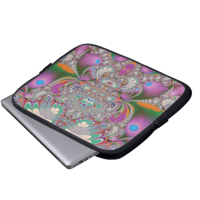Frühlings-Eule Laptopschutzhülle (Vorne Knopf)