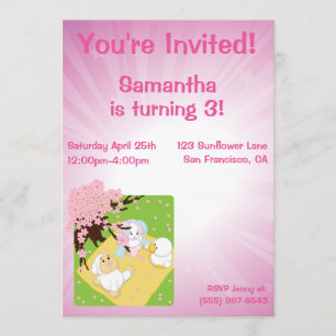 Frühlings-Feier-Picknick Einladung