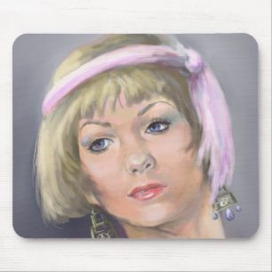 Frühlings-Flapper-Porträt-Mauspad Mousepad