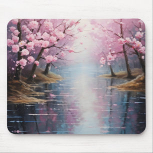 Frühlings Flussufer Mousepad