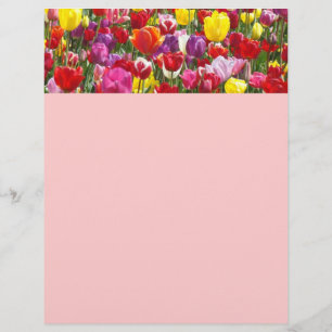 Frühlings-Flyer Papier Themen Tulpen Blumen Natur