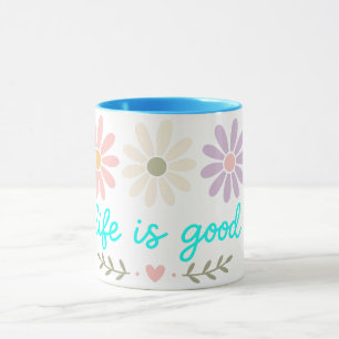 Frühlings-Gänseblümchen-Tasse, Boho-Pastell-Blumen Tasse