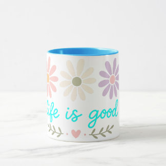Frühlings-Gänseblümchen-Tasse, Boho-Pastell-Blumen Tasse