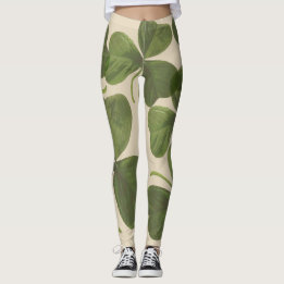 Frühlings-grüner irischer Kleeblatt-Entwurf Leggings
