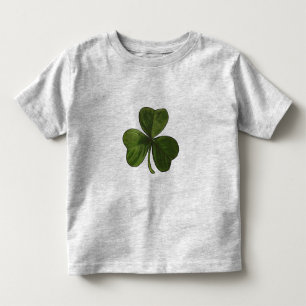 Frühlings-grünes irisches Kleeblatt Kleinkind T-shirt