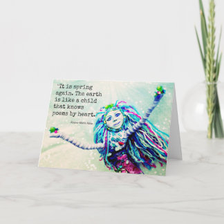 Frühlings-Grüße Karte