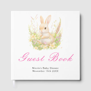 Frühlings-Hasen-Baby-Shower-Gästebuch Gästebuch