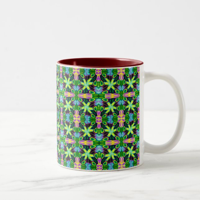 Frühlings-Jubiläum 11 Unze Zwei-Ton Tasse (Rechts)