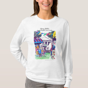Frühlings-Jubiläum-Damen-langes Hülsen-T-Shirt T-Shirt