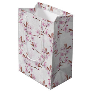 Frühlings-Kirsche-Blossom-Zweige Mittlere Geschenktüte