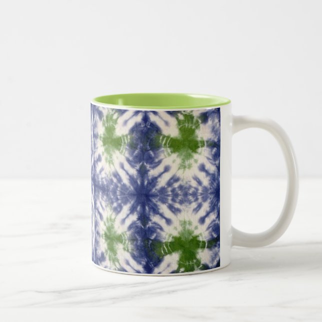 Frühlings-Krawatten-Tasse 11 Unze Zweifarbige Tasse (Rechts)