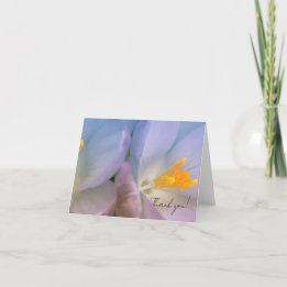 Frühlings-Krokus-Fotografie Dankeskarte