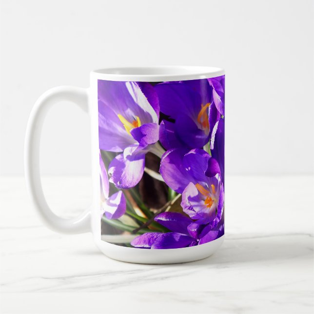 Frühlings-Krokus Kaffeetasse (Links)