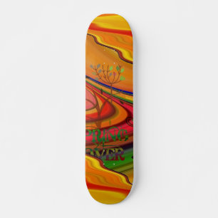Frühlings-Liebhaber-abstrakter KunstSkateboard Skateboard