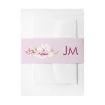 Frühlings-Magnolias-Monogram-Hochzeit
