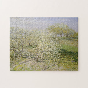 Frühlings-Obstbäume Claude Monets   in der Blüt