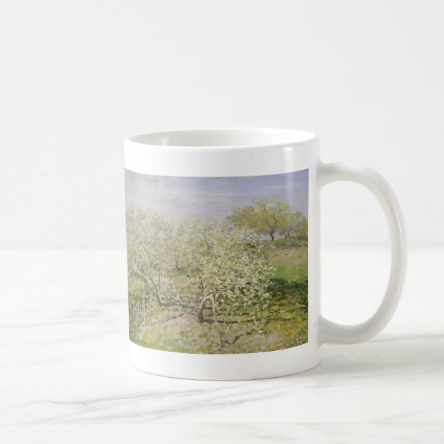 Frühlings-Obstbäume Claude Monets | in der Blüte Kaffeetasse (Rechts)