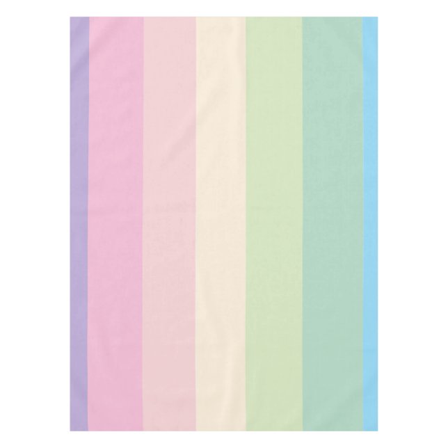 Frühlings-Pastell-Farbschema  Tischdecke (Vorderseite)