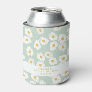 Frühlings-Pastell-Sage-Daisies Benutzerdefinierte Dosenkühler
