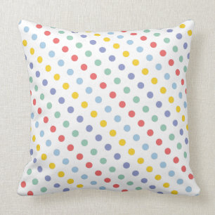 Frühlings-Regenbogen-Tupfen-Muster-Kissen Kissen