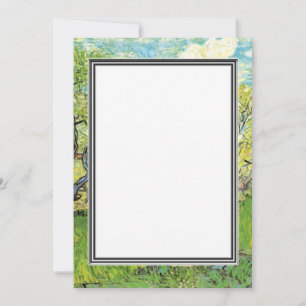 Frühlings-, Sommer-Hochzeitseinladung. van Gogh Einladung