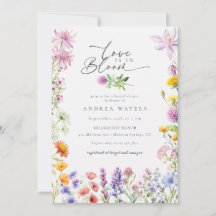 Frühlings-Sommer-Wildblume | Farbige Bridal Shower