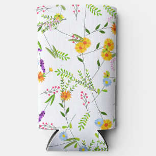 Frühlings Sommer Wildblumen Selters Dosenkühler