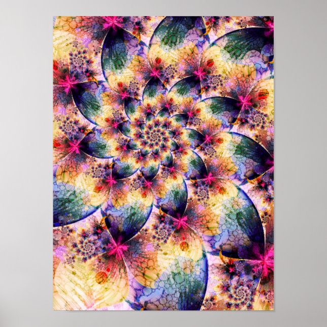 Frühlings-Spirale Poster (Vorne)