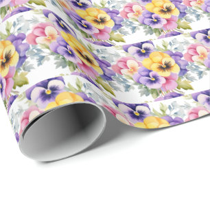 Frühlings-Stiefmütterchen Stiefmütterchen Geschenkpapier
