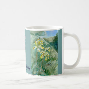 Frühlings-Tasse mit Cowslips Primula veris Kaffeetasse