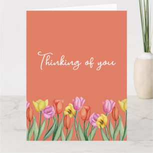 Frühlings-Tulpen-Geburtstagsfeier Karte