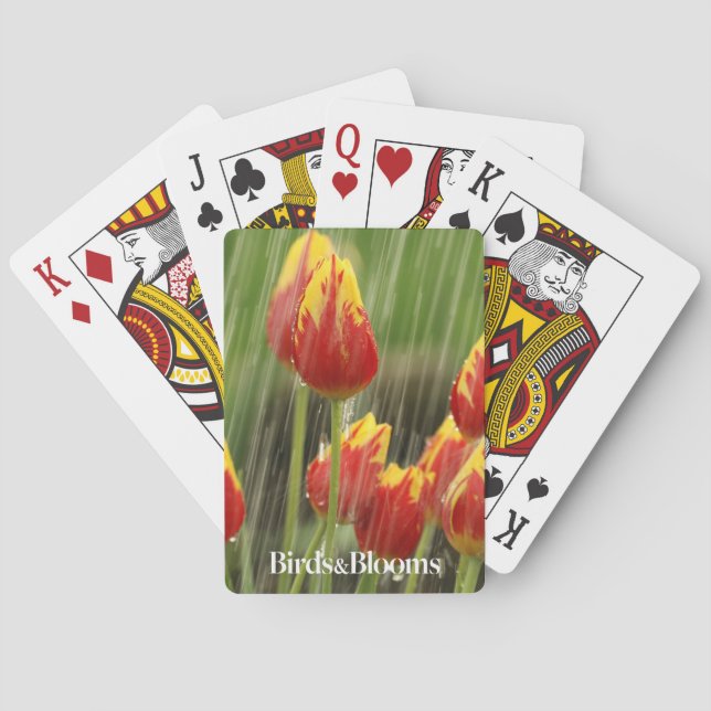 Frühlings-Tulpen Spielkarten (Rückseite)
