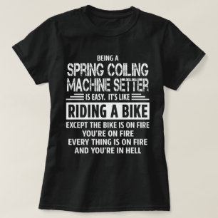 Frühlings-umwickelnder Maschinen-Setzer T-Shirt