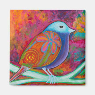 Frühlings-Vogel Magnet