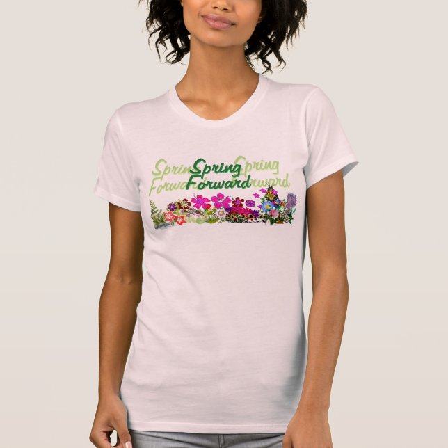 Frühlings-Vorwärtsdamen-T-Shirt T-Shirt (Vorderseite)