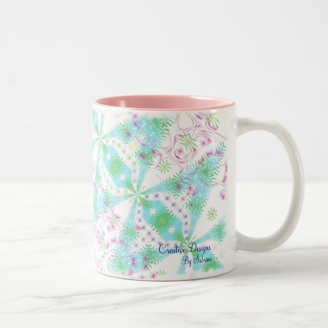 Frühlings-Zeit-Tasse Zweifarbige Tasse (Rechts)